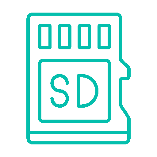 Removable SD memory storage